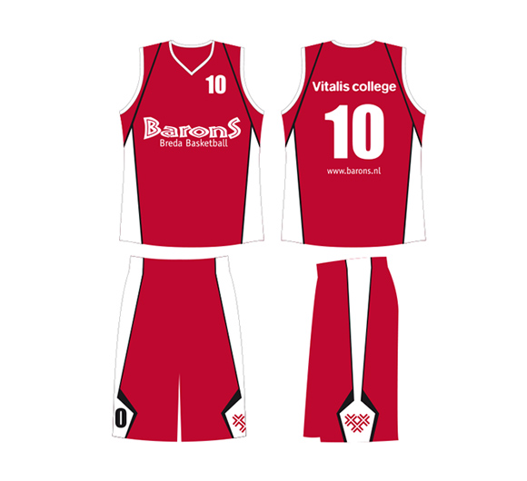 Tenue ontwerp Braons Basketbal Breda